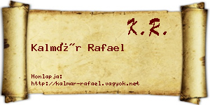 Kalmár Rafael névjegykártya